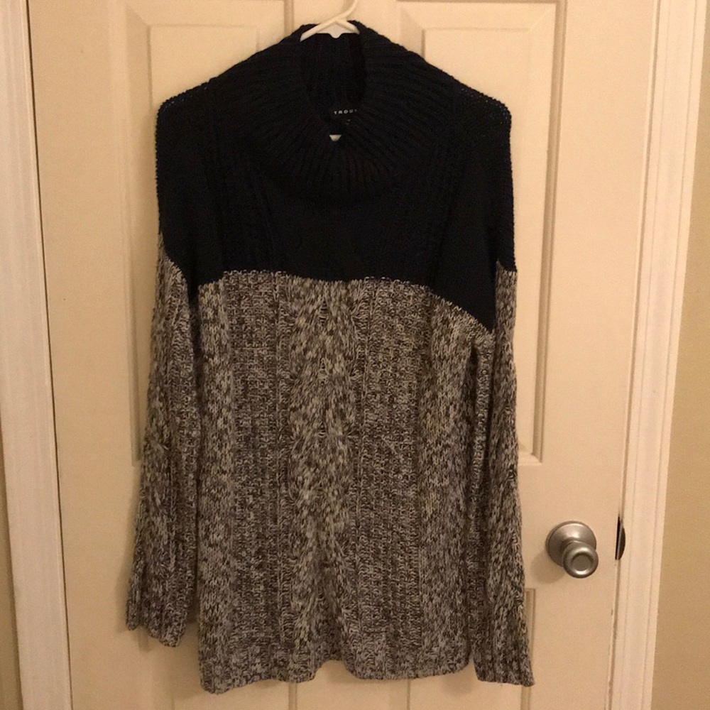 Trouve color block sweater